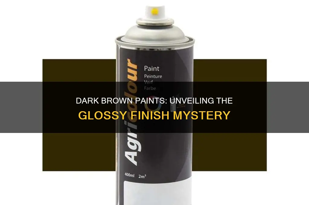 why are dark brown paints glossier than lighter shades