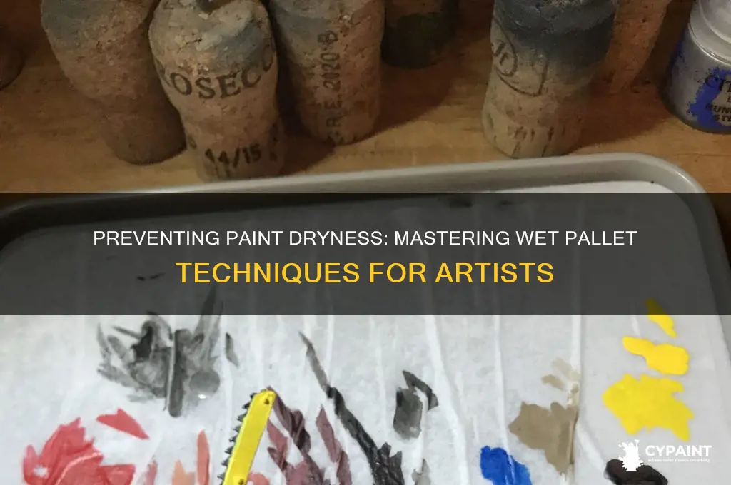 why are my paints drying on a wet pallet