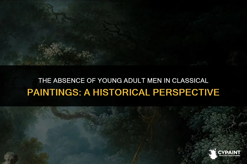 why are no young adult men shown in this painting