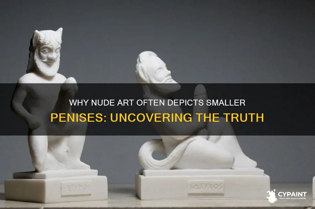 why are nude paintings and statues so small penis