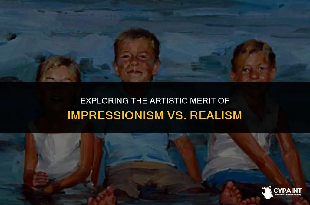 why are paintings that are impressionism more art than realistic