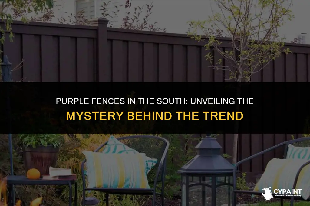 why are people in the south painting their fences purple