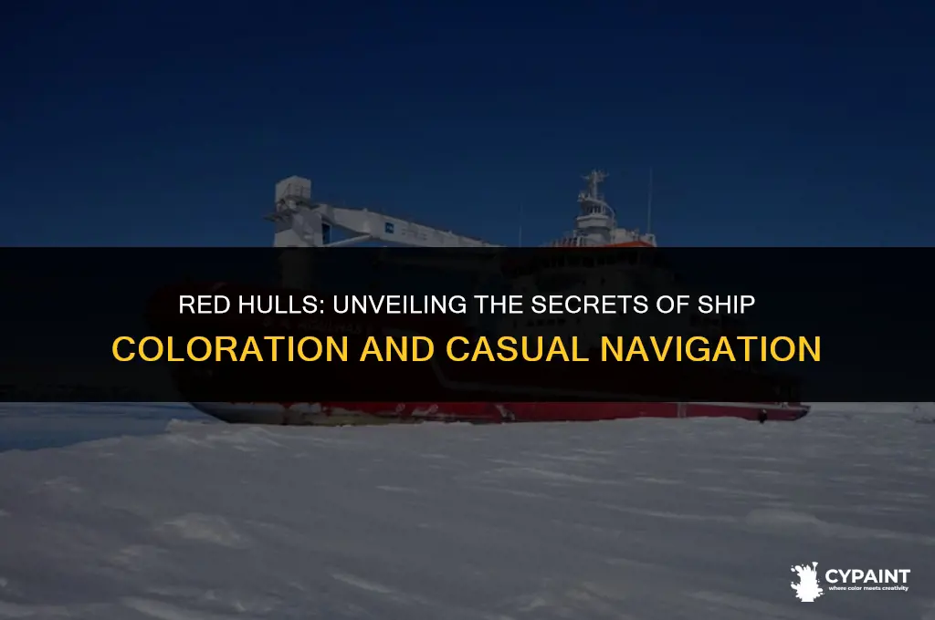 why are ships painted red below the waterline casual navigation