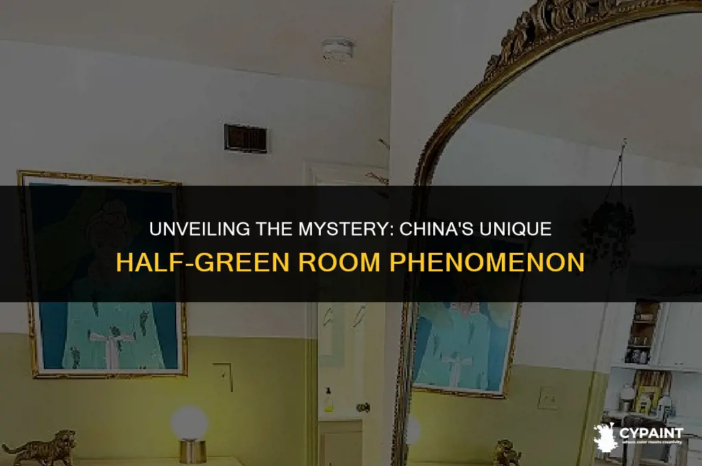 why are so many rooms painted half green in china
