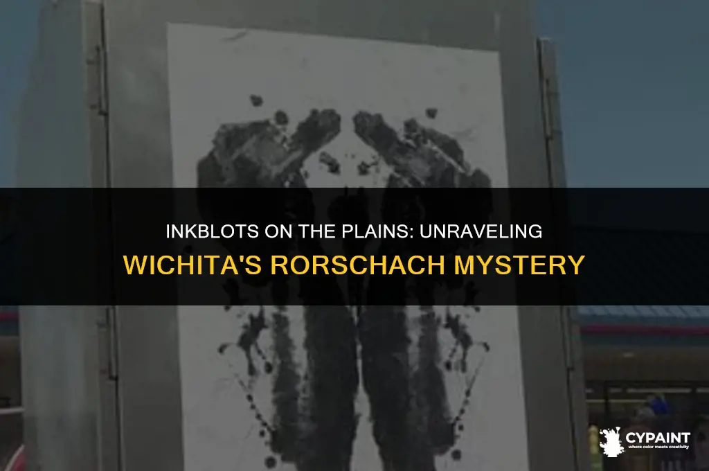 why are the rorschach inkblots painted all over wichita ks
