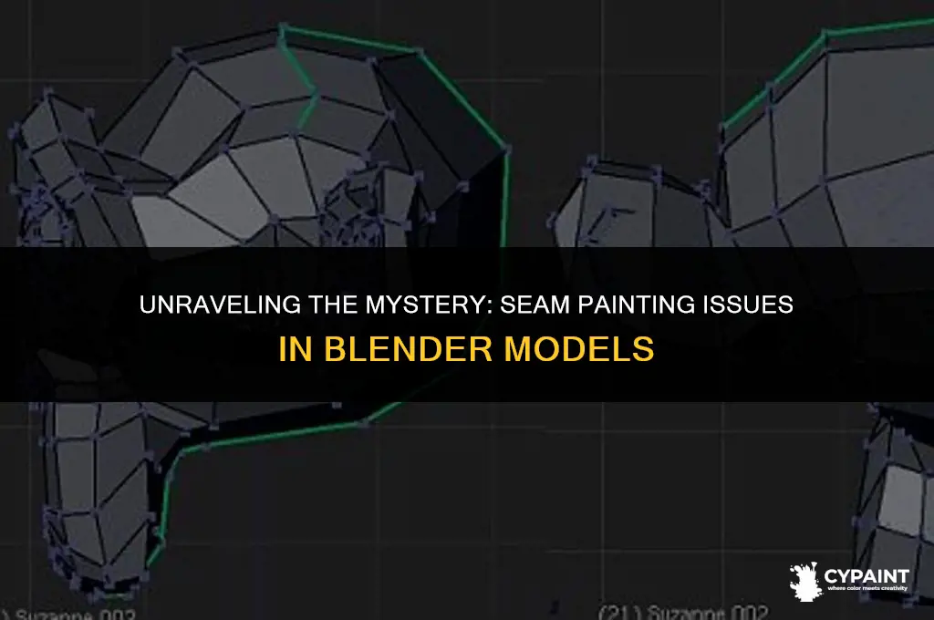 why are the seams on my model not painting blender