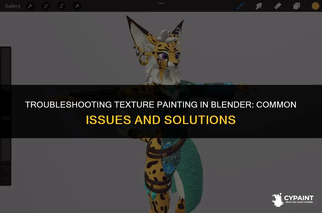 why can i not paint part of my texture blener