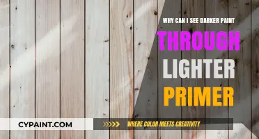 Why Darker Paint Shows Through Lighter Primer: Causes and Solutions