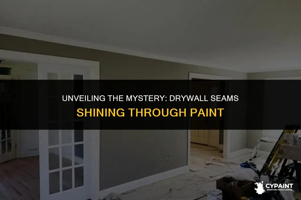 why can i see drywall seams through paint