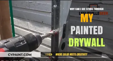 Why Studs Show Through Painted Drywall: Causes and Solutions