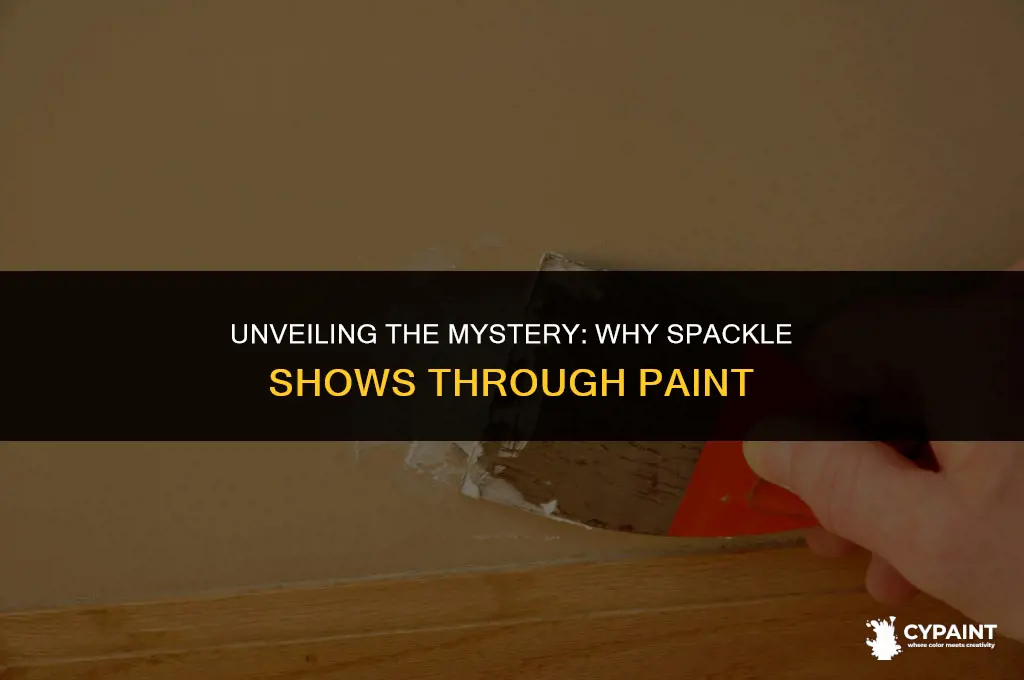 why can i see the spackle through paint