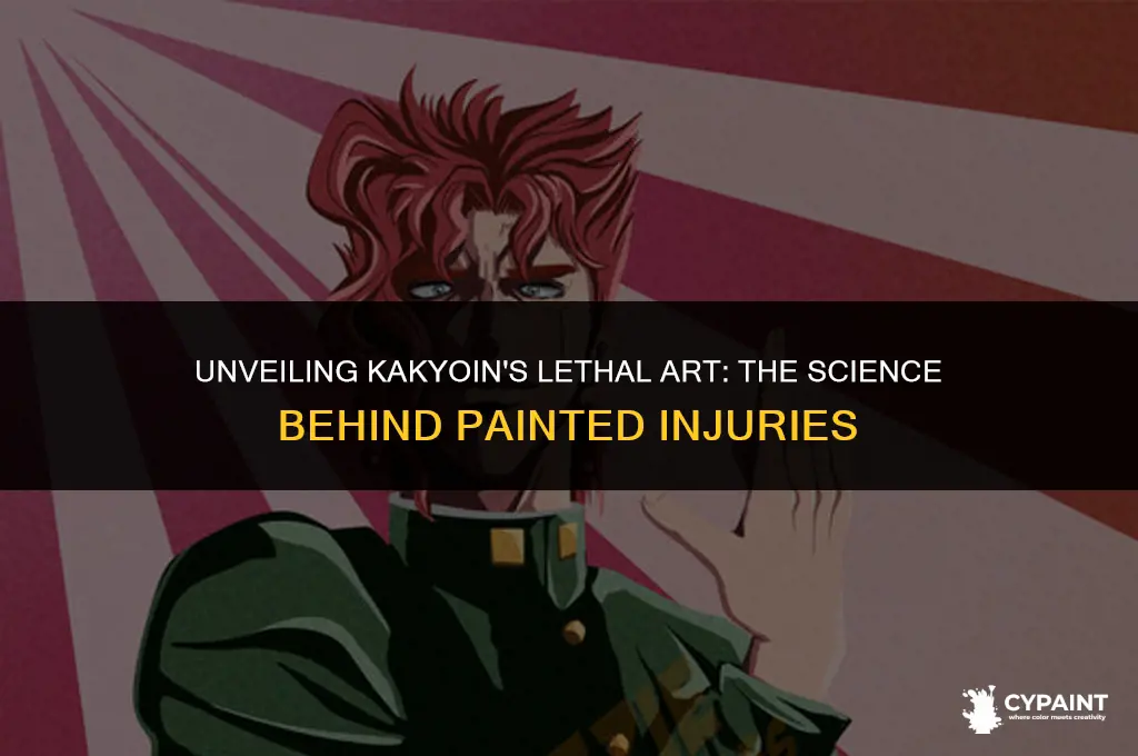 why can kakyoin injure people by painting them