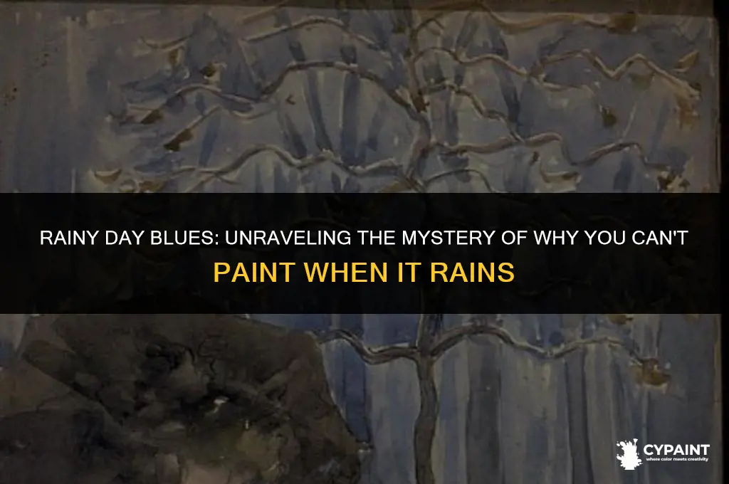 why can t you paint when it rains