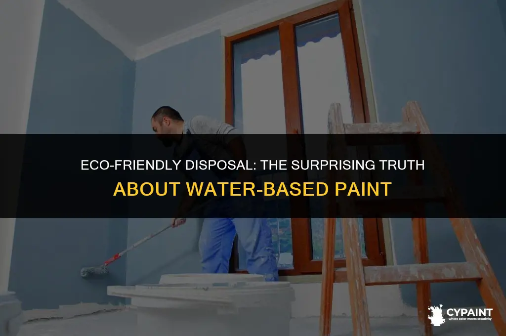 why can waterbased paint be thrown in trash