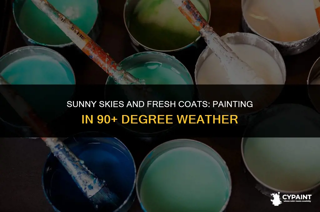 why can you paint over 90 degree weather