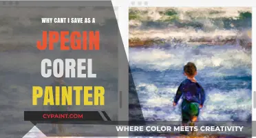 Troubleshooting Corel Painter: Why Can't I Save as JPEG?