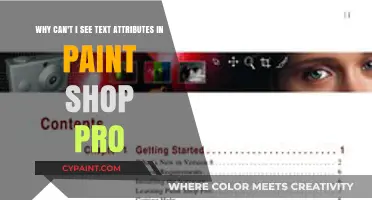 Unveiling Text Attributes in PaintShop Pro: A Troubleshooting Guide