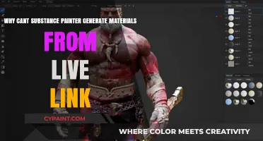 Why Substance Painter's Live Link Fails to Generate Materials