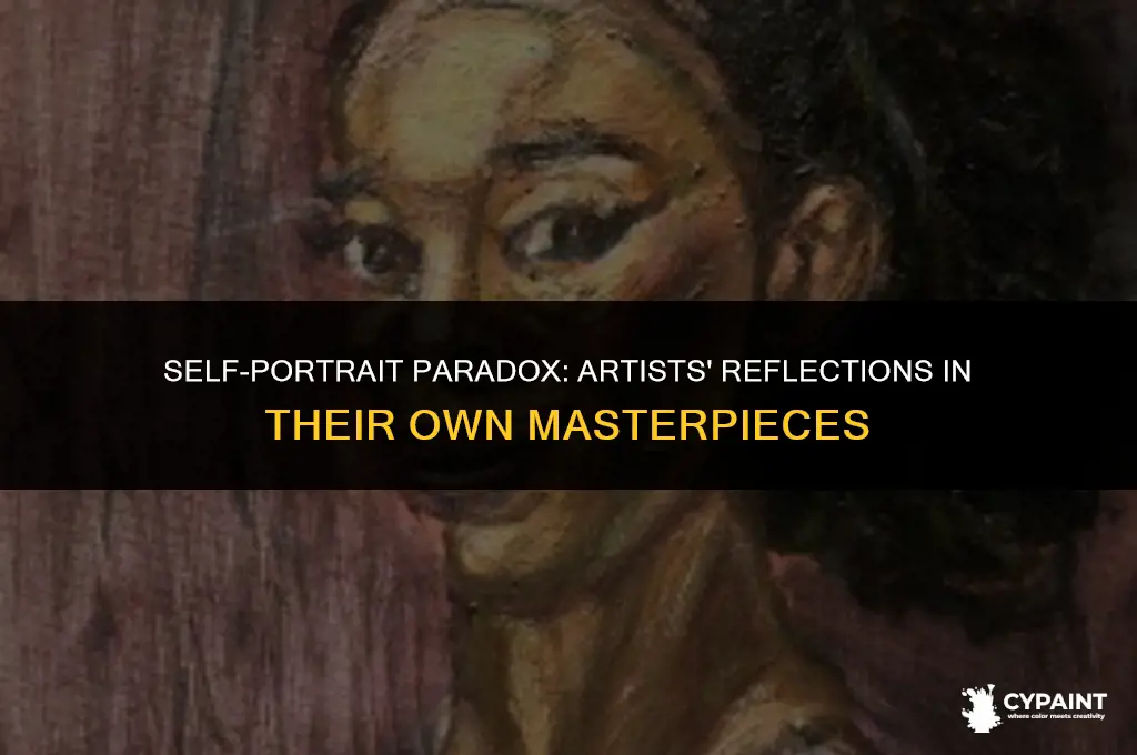 why did artist paint their own image into a painting