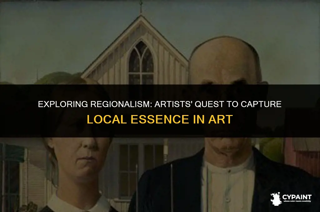 why did artists want to paint in the regionalism style