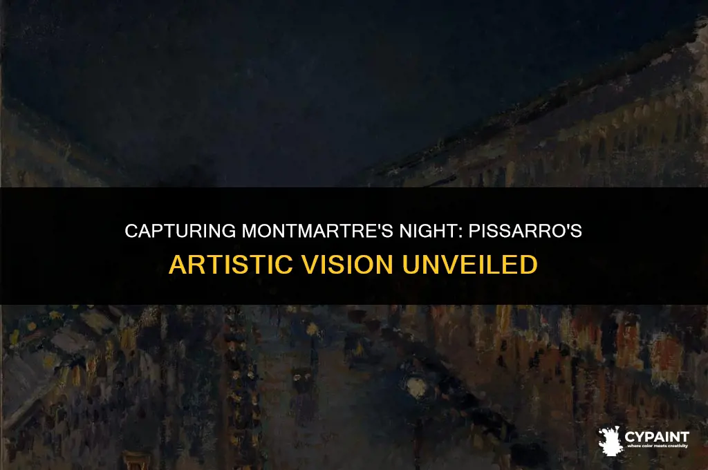 why did camille pissarro paint the boulevard montmartre at night