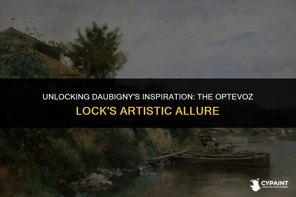 why did charles francois daubigny paint the lock at optevoz