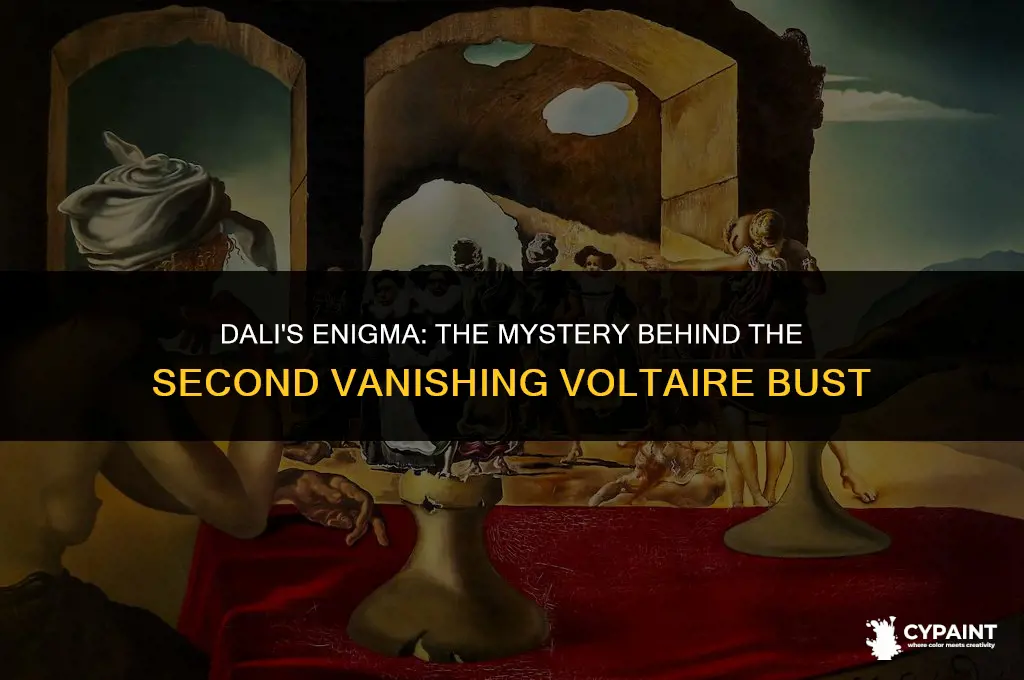 why did dali paint a second disappearing bust of voltaire
