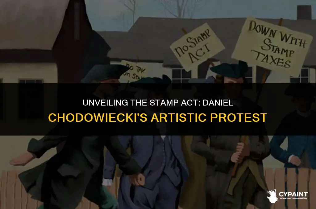 why did daniel chodowiecki artist created the stamp act painting
