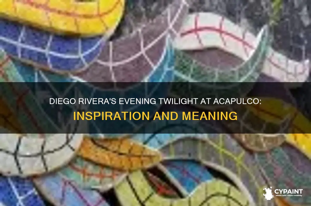 why did diego rivera paint evening twilight at acapulco