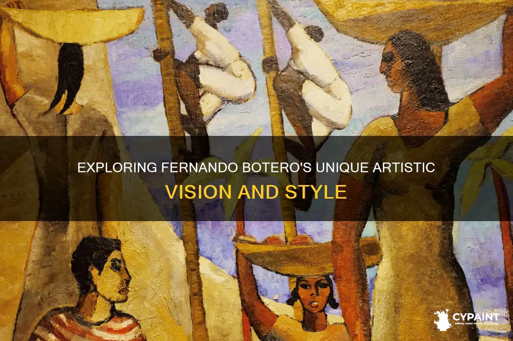 why did fernando botero paint the way he did