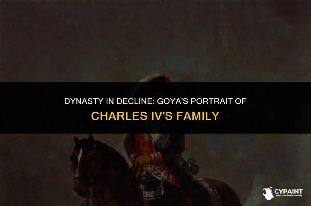why did francisco goya paint the family of charles iv