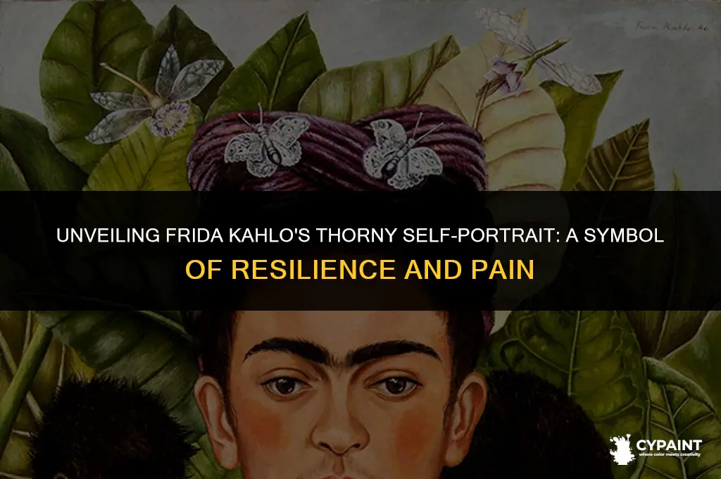 why did frida kahlo paint self portrait with thorn necklace