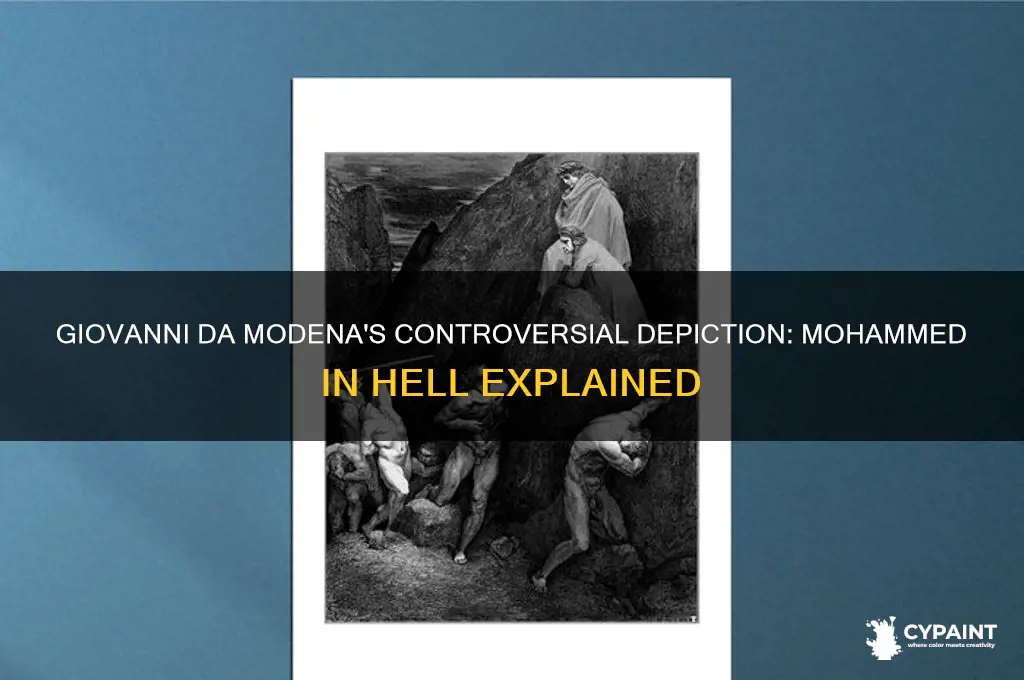 why did giovanni da modena paint mohammed in hell