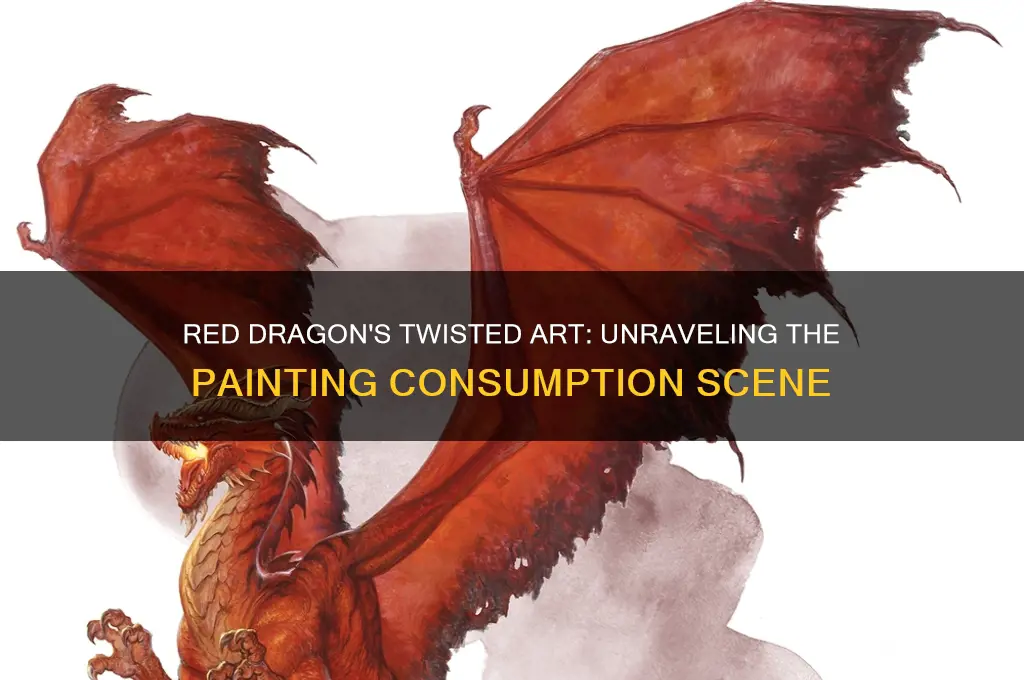 why did he eat the painting in red dragon
