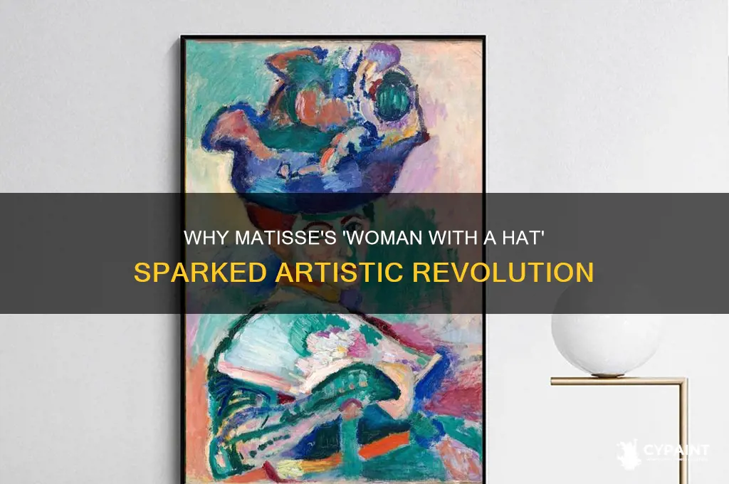 why did henri matisse paint woman with a hat
