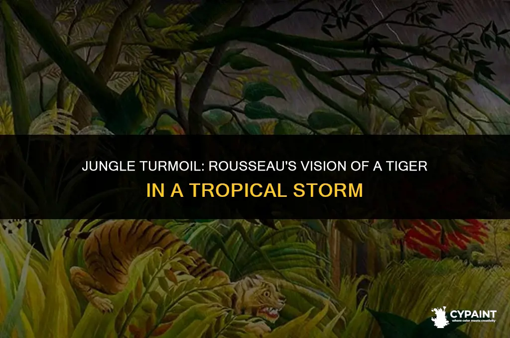 why did henri rousseau paint tiger in a tropical storm