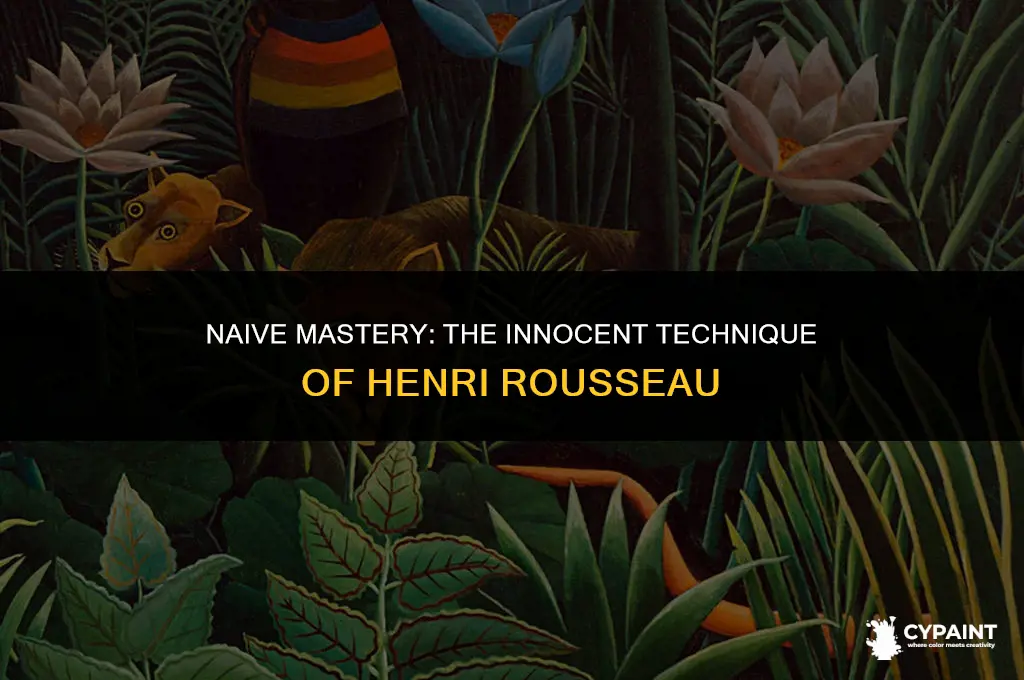 why did henri rousseau paint with an innocence of technique