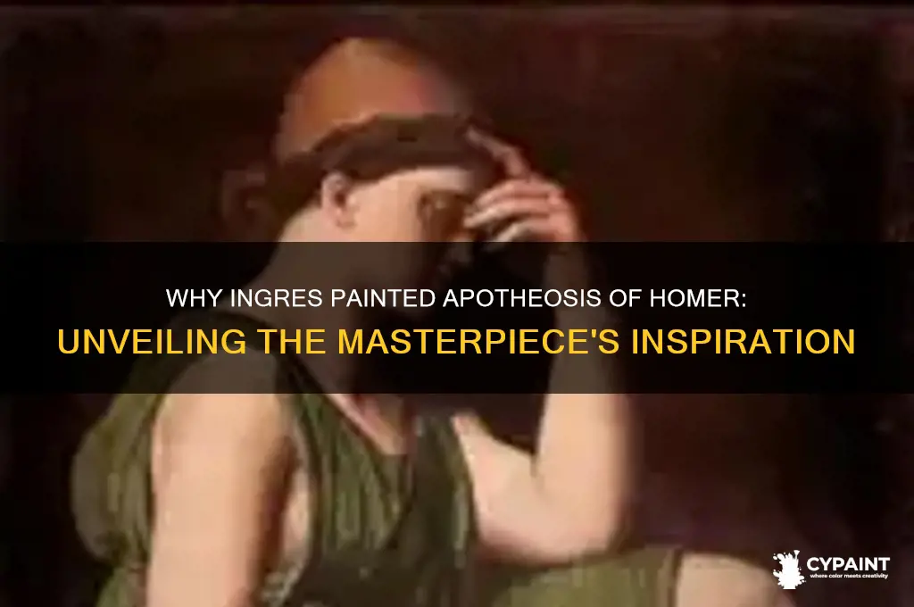why did jean-auguste-dominique paint apotheosis of homer