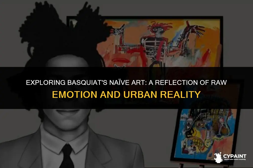 why did jean-michel basquait paint in a naïve style