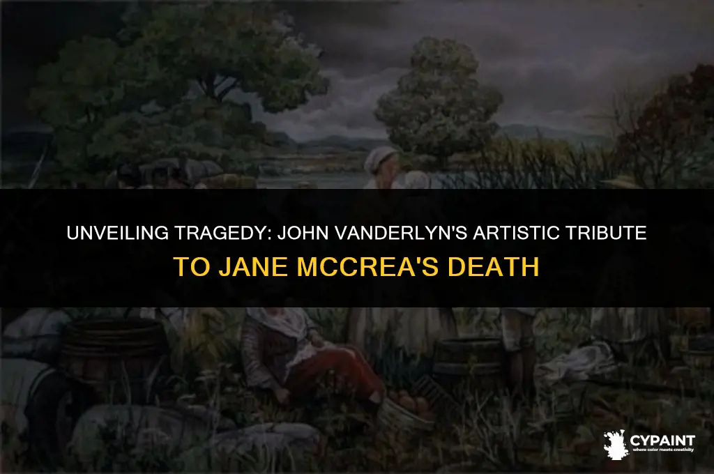why did john vanderlyn paint the death of jane mccrea