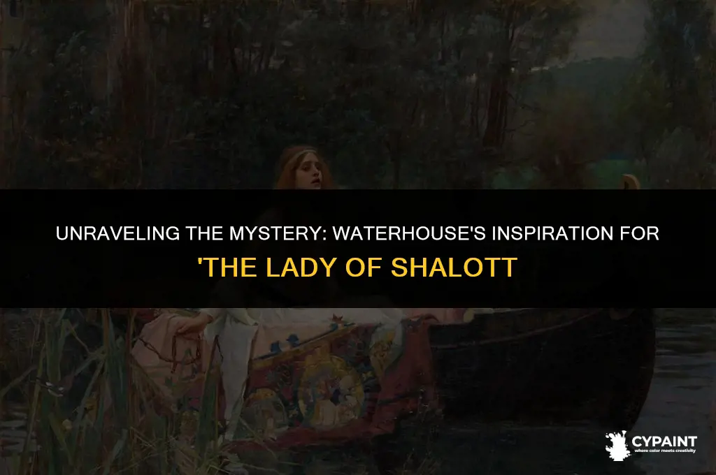 why did john william waterhouse paint the lady of shalott