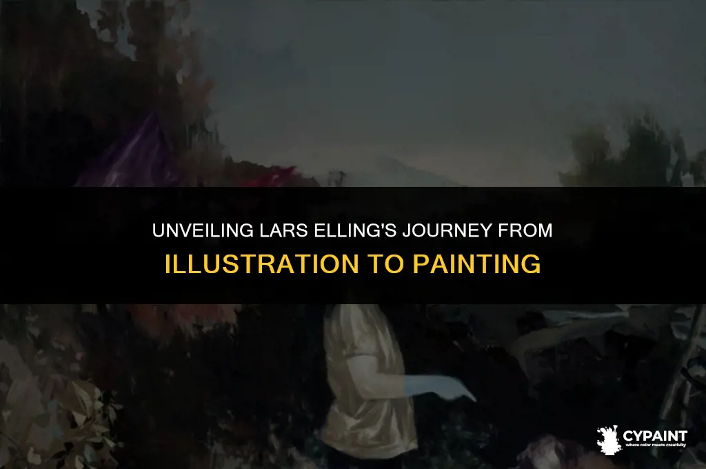 why did lars elling end transition from illustration to painting