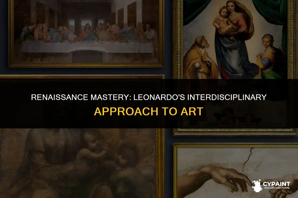 why did leonardo decide to paint with all his disciplines