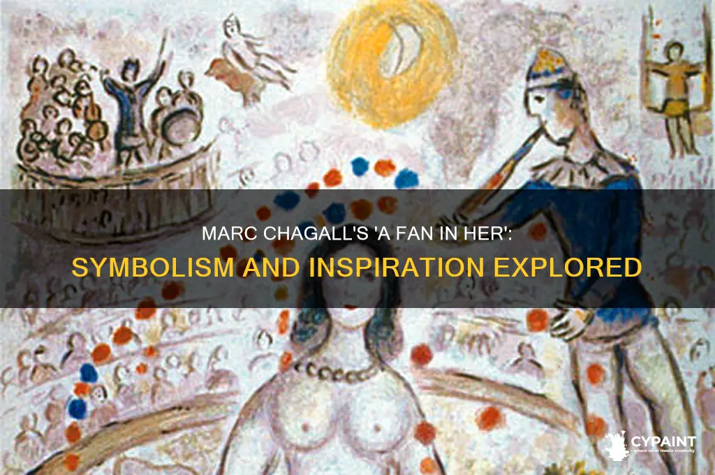 why did marc chagall paint a fan in her