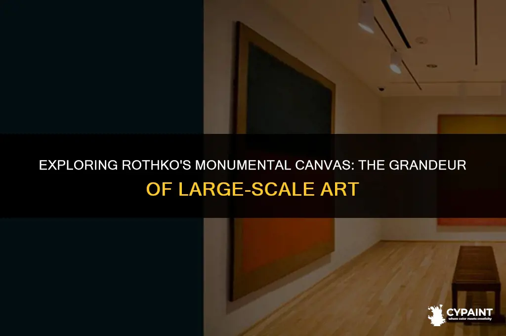 why did mark rothko prefer to create large-scale paintings