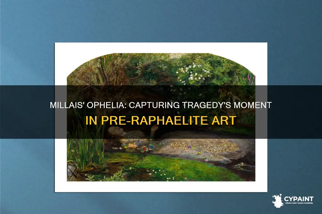 why did millas paint the moment of ophilias tragedy