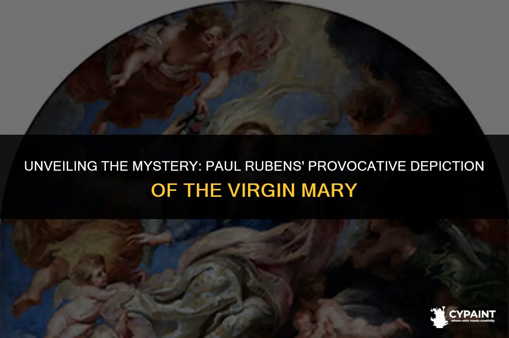 why did paul rubens painted virgen maria showing the nipple