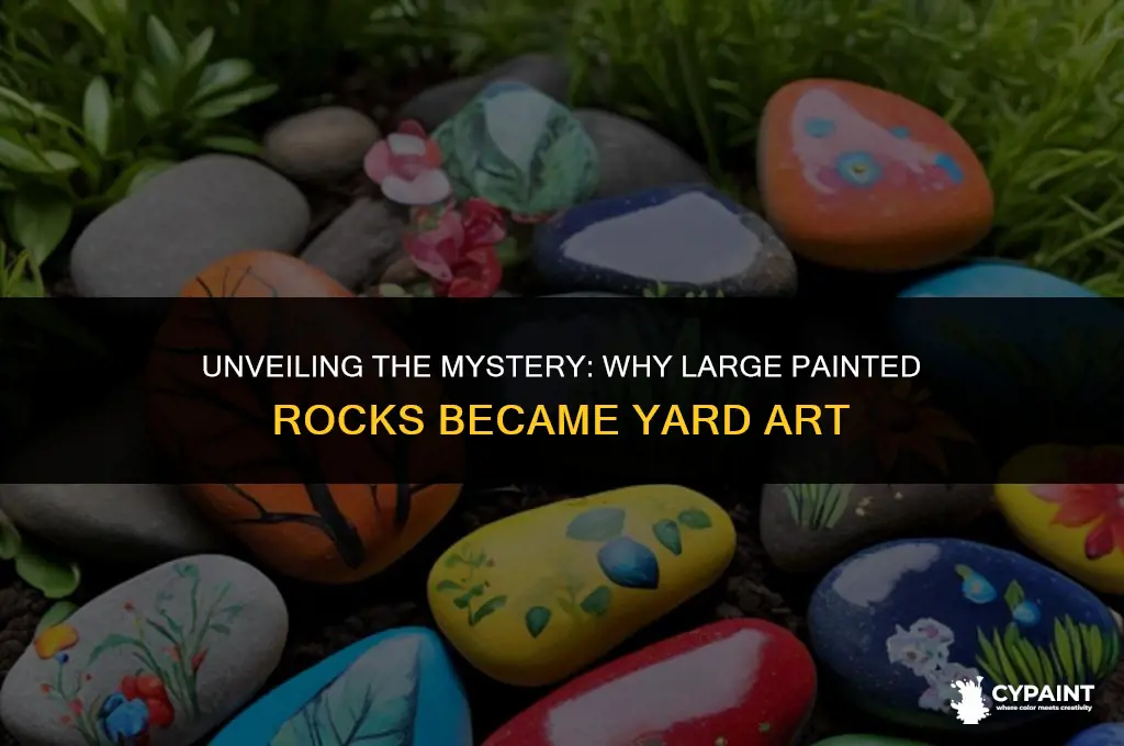 why did people put large painted rocks in their yard