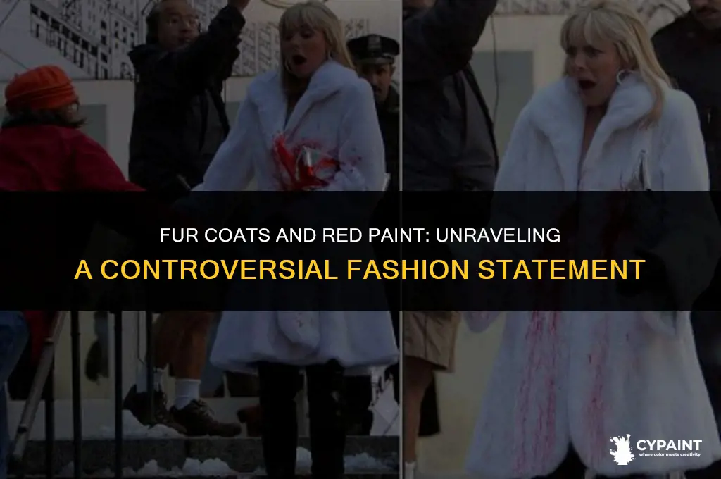why did people throw red paint on people