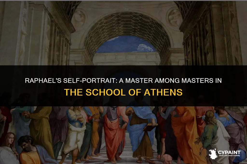 why did raphael paint himself in the school of athen